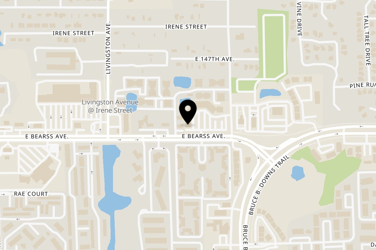 Map showing the location of Don Julio's Authentic Mexican Cuisine Don Julio's Authentic Mexican Cuisine - Bearss on 2802 E. Bearss in Lutz